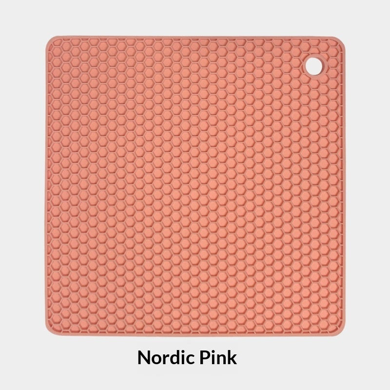 Insulated Silicone Honeycomb Mat Square Kitchen Placemat