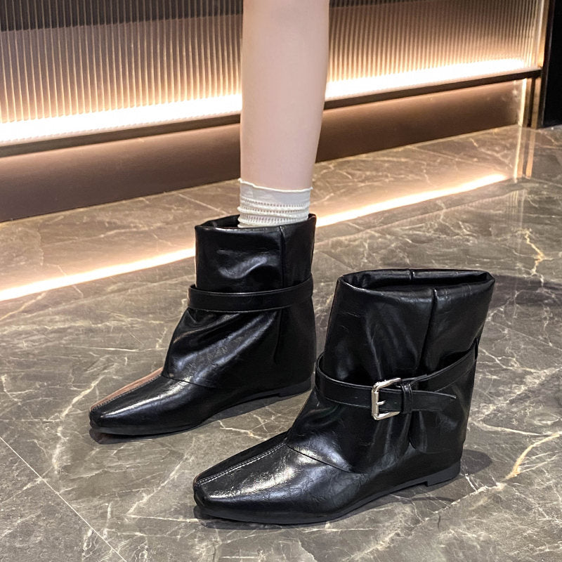 Women French Retro Pointed Toe Ankle Booties, Maillard Style Slim Skinny Boots, 2026 Autumn Fashion Low Cut Boots Ladies Casual Dress Boots