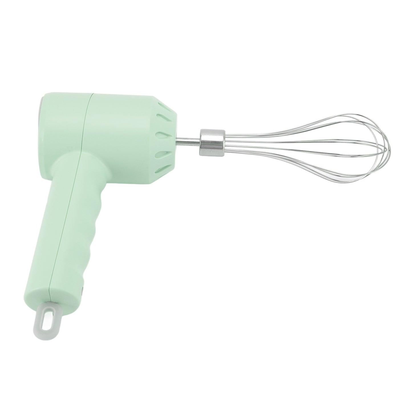 Electric Cordless Hand Mixer 3 Speed Kitchen Handheld Mixer 20W With Egg Beater For Baking Green