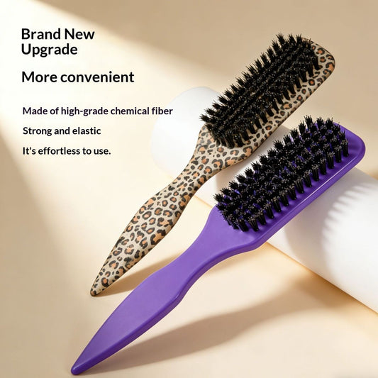 Cross-border Bestseller Leopard-print Beard Brush Mens Pompadour Styling Brush