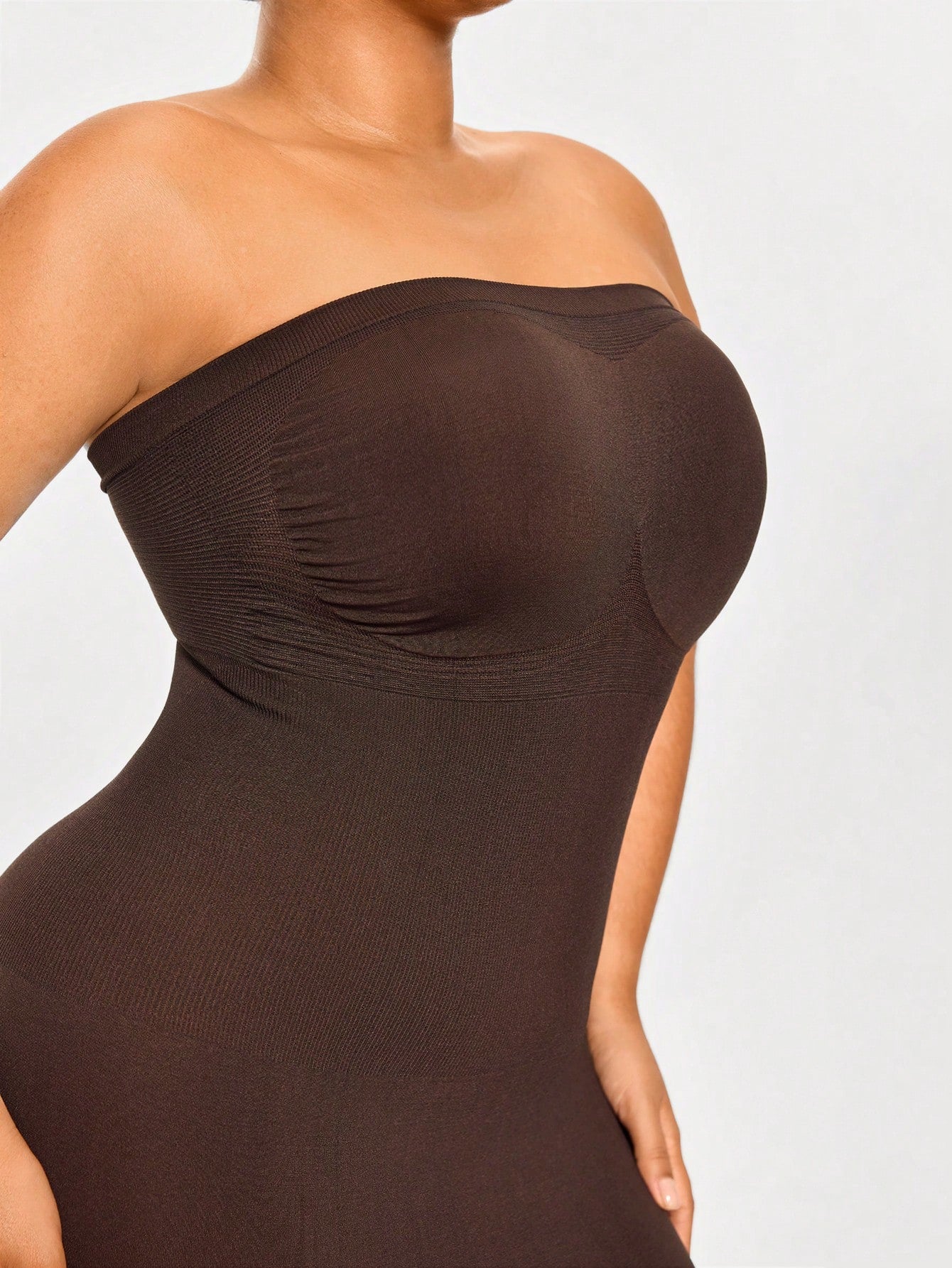 Strapless Full Body Shapewear Bodysuit Bust Lift Tummy Waist Control Natural Butt-Lift