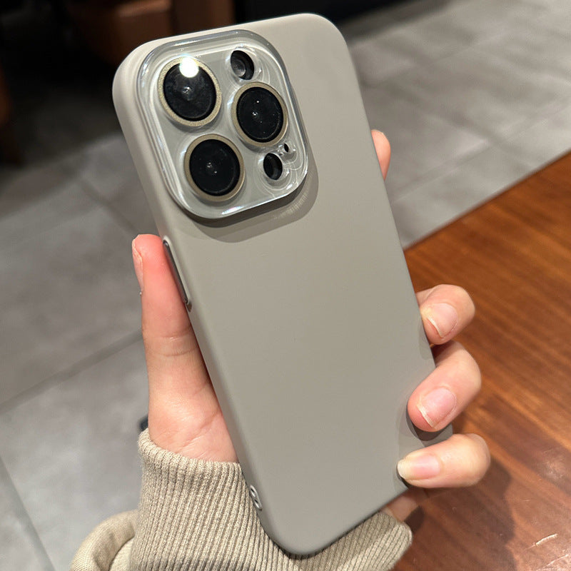 Matte Solid-color Skin-feel Crystal Full-body Lens-protecting Phone Case