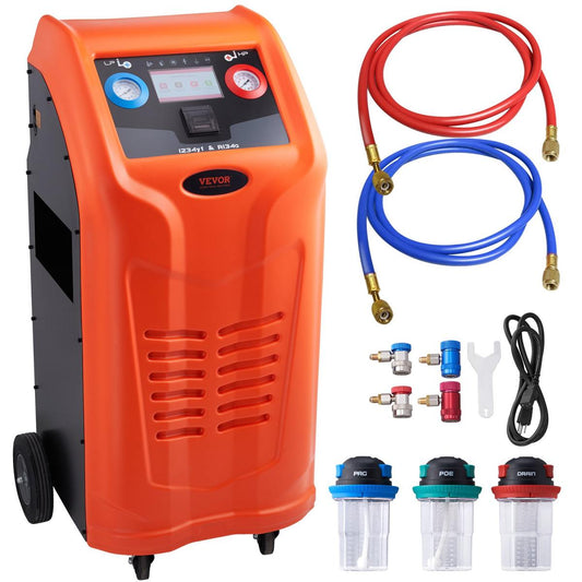 Kältemittelabsauggerät Kältemittel Absaugstation, 1000 W Kältemittel Absauggerät Refrigerant Recovery Machine 220-240 V, 0,7 Lbs/min Kältemittel Abpumpstation Rückgewinnungsmaschine