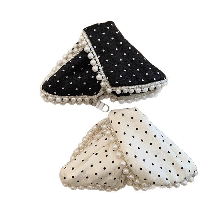 Nap Fabric Triangular Hair Clip Sophisticated Womens Style