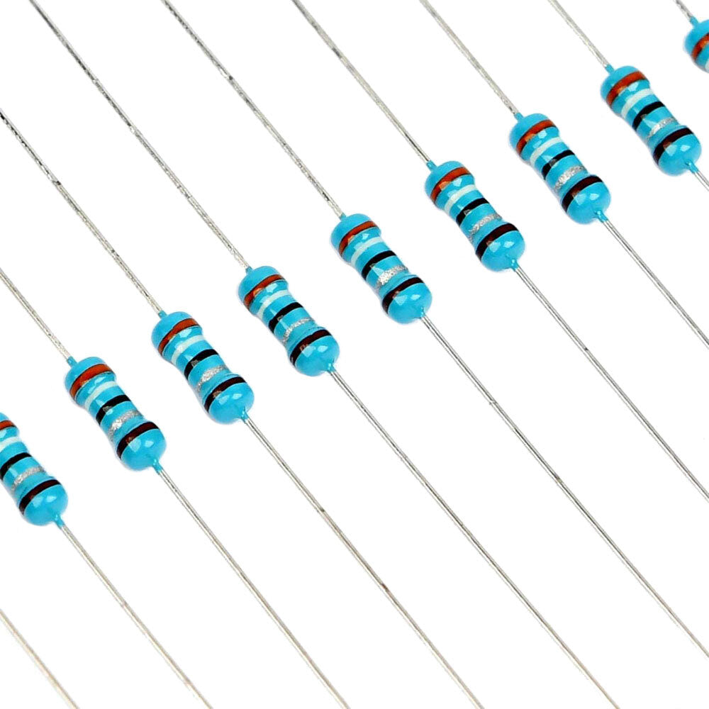 2600pcs 1 Ohm - 10M Ohm 64 Values 1-4W Metal Film Resistors Assortment Kit Tools