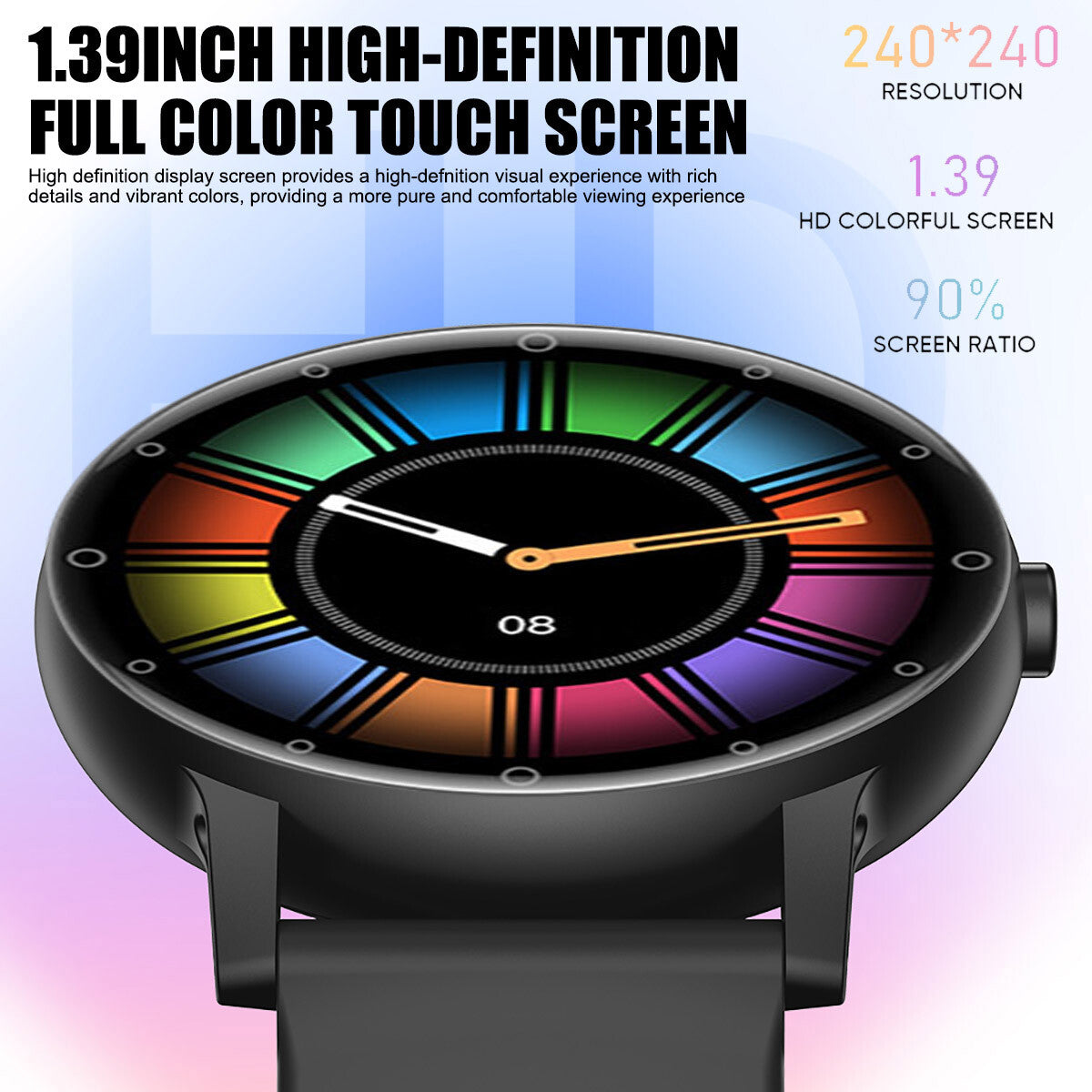 BT Bluetooth Call Smart Watch Outdoor Sports Fitness Tracker Voice Assistant