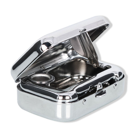 Creative Mini Metal Pocketable Ashtray Car Outdoor Smoking Set Accessories