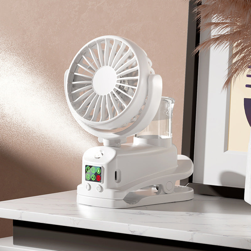 Spray Hydration Handheld Multi-function Clip Fan