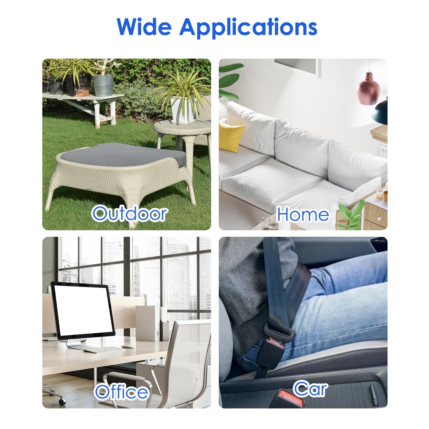 Summer Water Cooling System Seat Cushion With Fans 3 Speeds 78 Fehrenheit Constant Temperature USB Plug Portable Auto On-Off Ventilated Seat Cushion For Home Office Car