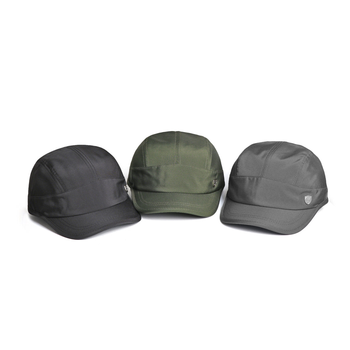 Lightweight, Breathable, Quick-drying Baseball Cap With Metal Emblem, Short Brim, Dome-shaped, Outdoor Casual Beanie Hat