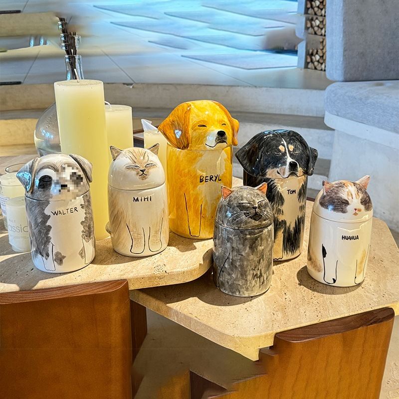 Dog Urn Cans, Pet Funeral Cremation Souvenirs