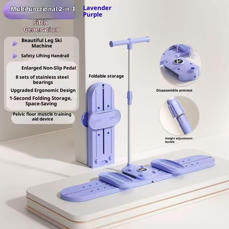 Multifunctional Leg Pelvic Floor Muscle Trainer Skiing Machine Home Mute Fitness Equipment