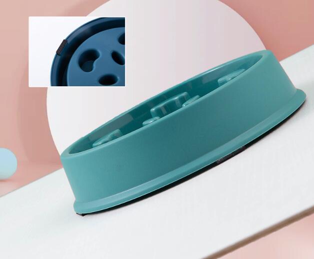 Petal-shaped Plastic Pet Slow Feeding Bowl