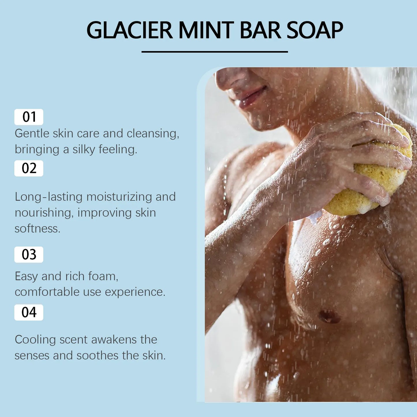 East Moon Glacier Mint Refreshing Body Cleansing Soap | Arvou