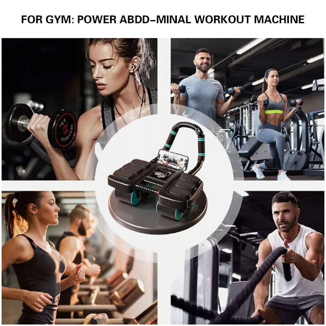 Healthy Belly Wheel Wheel Abdominal Fitness Wheel W  6 Elbow Support Ab Roller