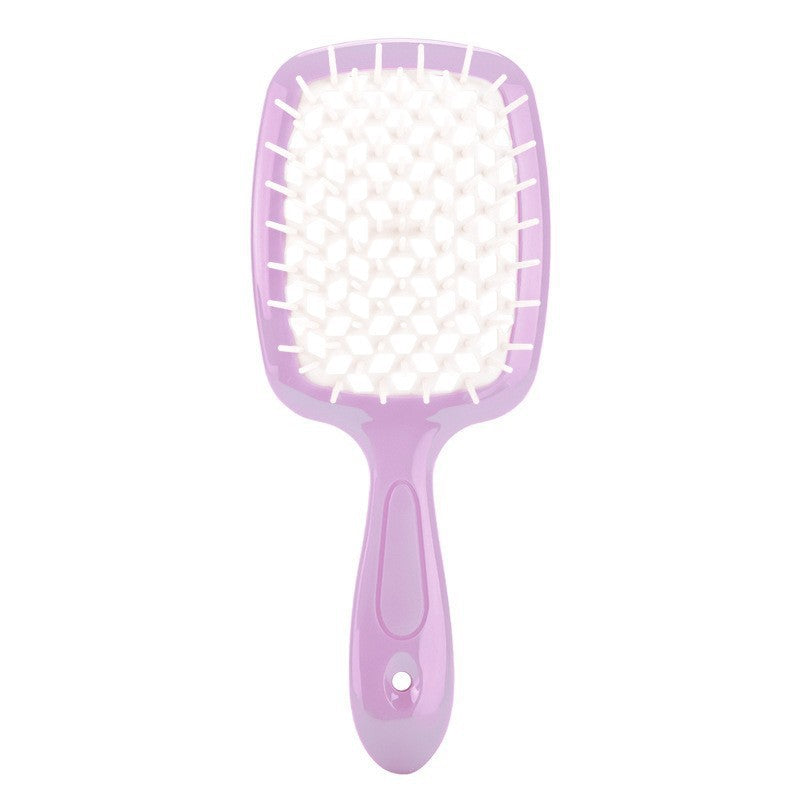 Detangling Comb With Hollow Design Doesnt Snag Hairsuitable For Both Curly And Straight Hair
