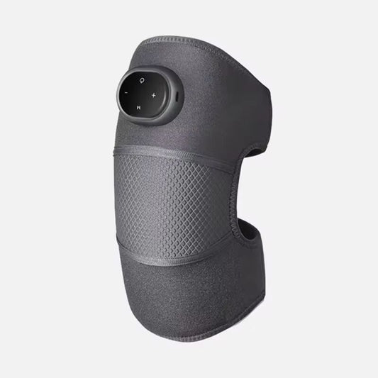 Heated Knee Pad Gray Oval 1Pcs 5 Gears Smart Temp Control 3.7V Neoprene Knee Warmer