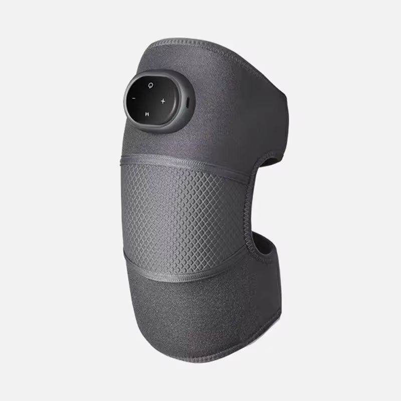 Heated Knee Pad Gray Oval 1Pcs 5 Gears Smart Temp Control 3.7V Neoprene Knee Warmer