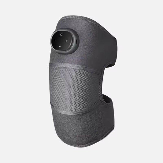 Heated Knee Pad Gray Oval 1Pcs 5 Gears Smart Temp Control 3.7V Neoprene Knee Warmer