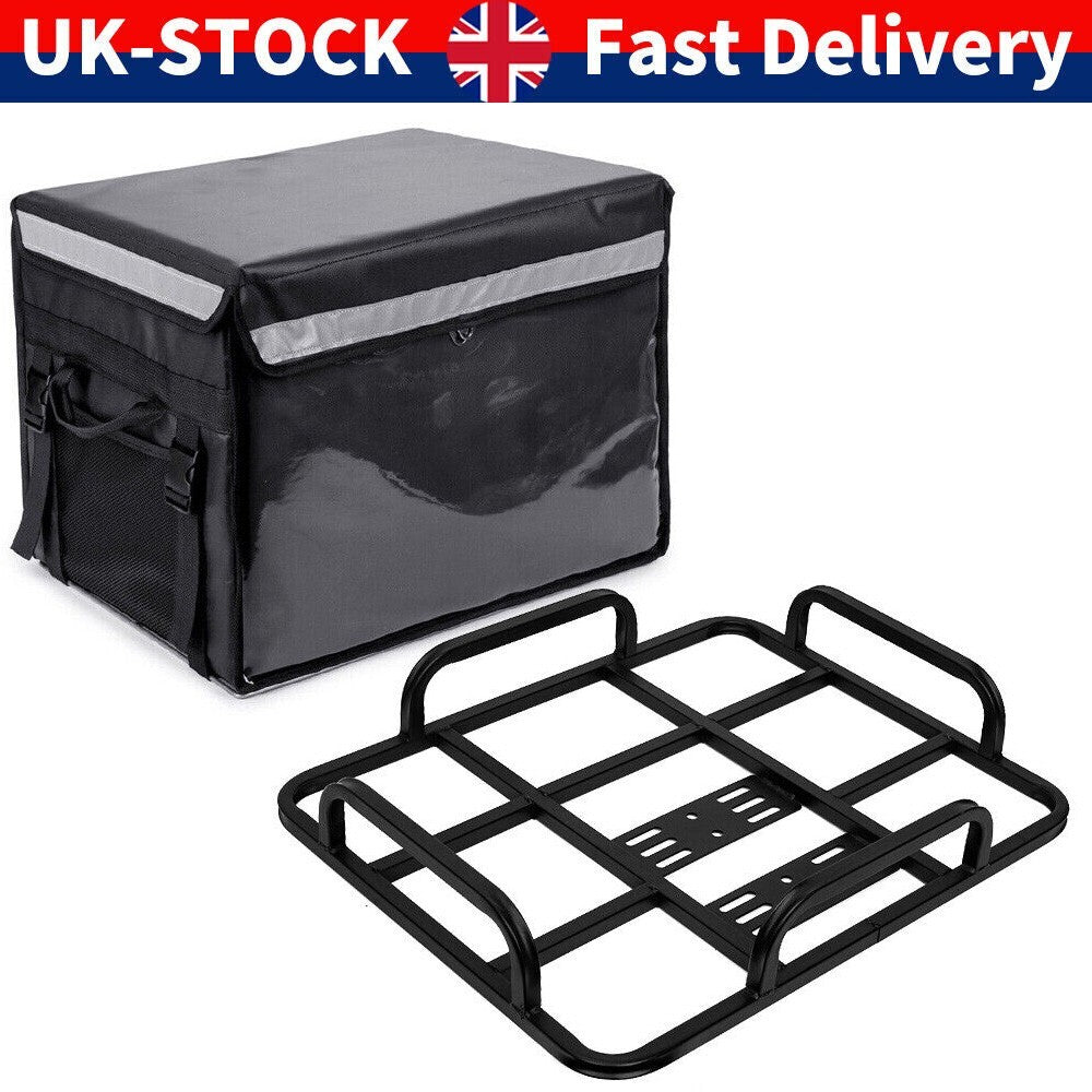 62L Food Delivery Bag  Rear Rack For Motorcycle Bike Food Delivery Drivers Kit
