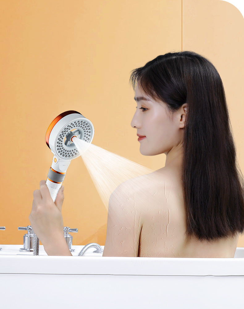 Double-sided Supercharged Skin Beauty Shower Nozzle Household High-pressure Bath