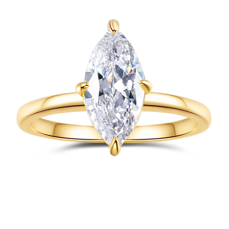 Womens Best-Selling Moissanite Casual Ring
