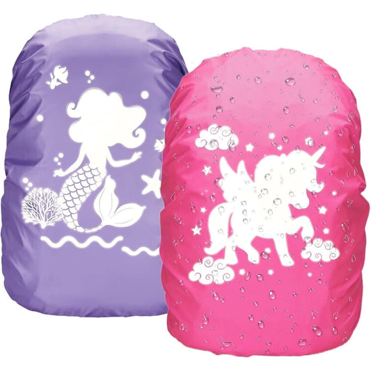 Multi-piece Party Gift Sets - 2 Backpack Covers: School Backpack Cover With Mermaid Pattern, Backpack Cover For Outdoor Camping And Hiking