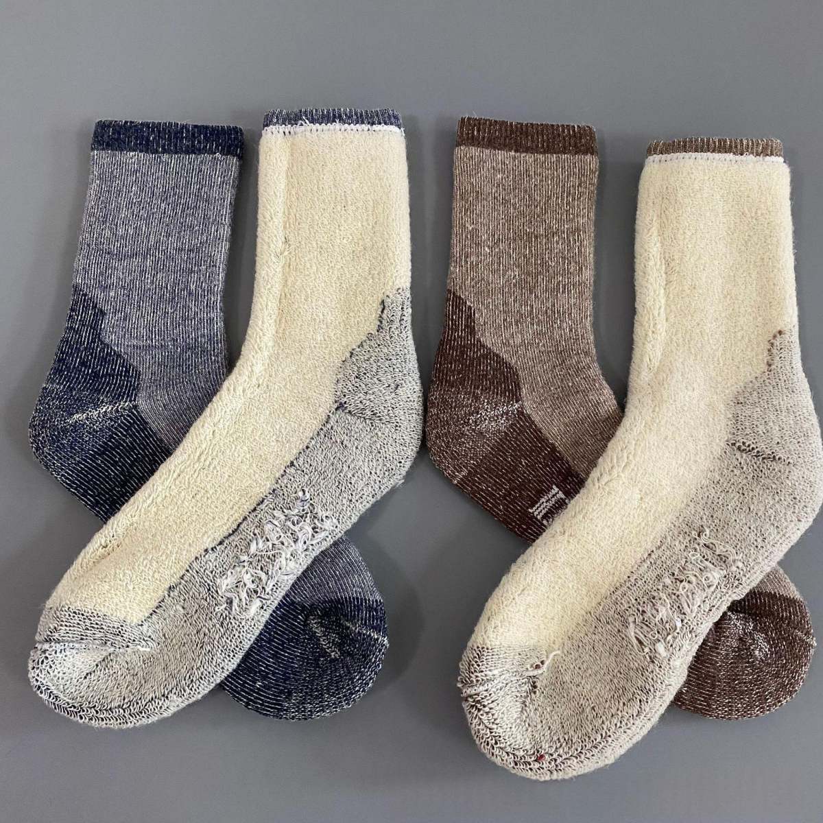 Wool Outdoor Hiking And Mountaineering Thickened Warm Ski Socks For Fall And Winter