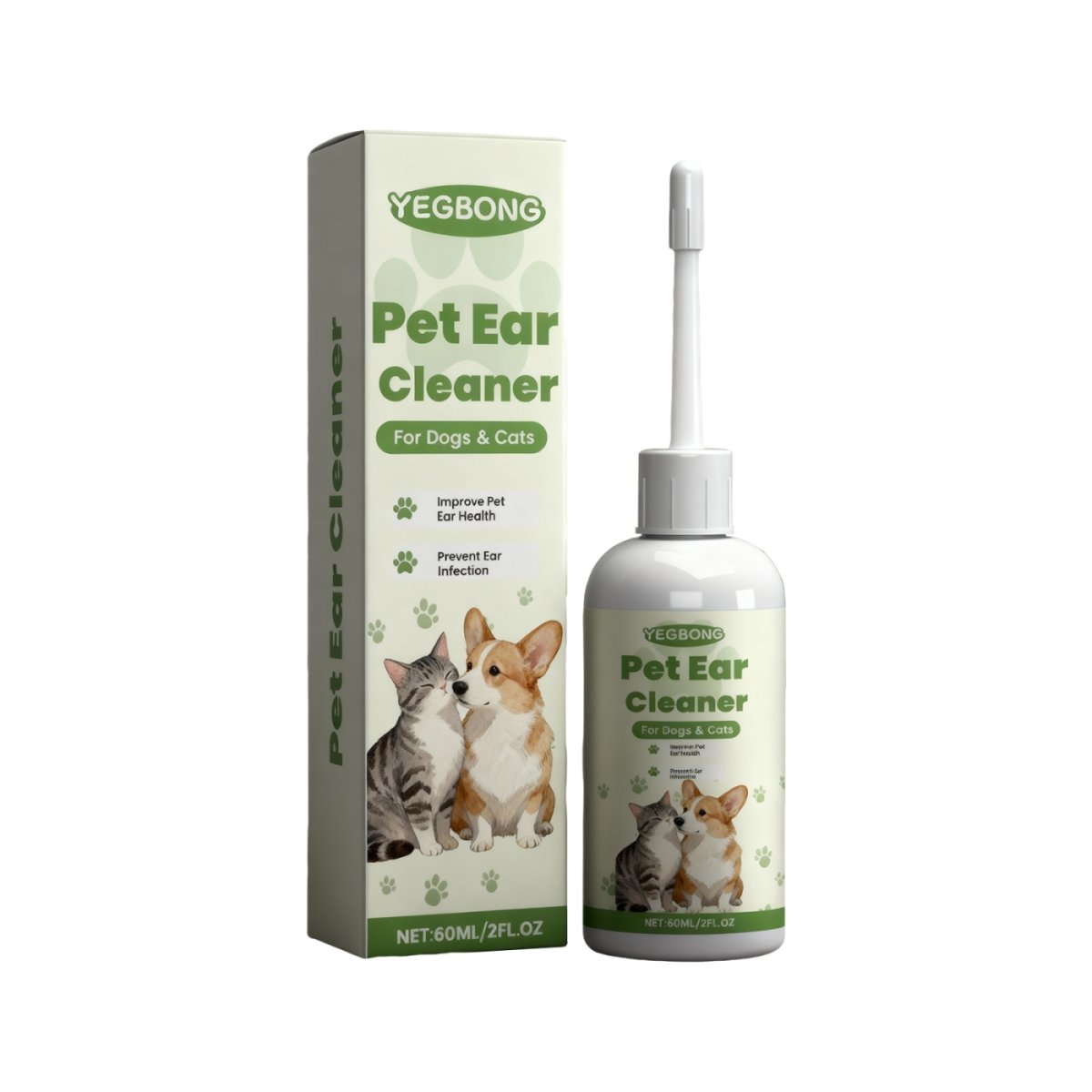 Natural Pet Ear Wax Cleaner For Cats And Dogs Mild Formula