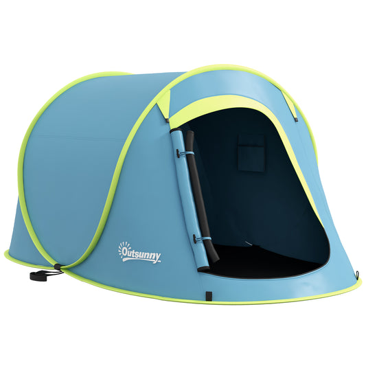 Two-Man Pop-Up Dome Tent, With Accessories - Blue