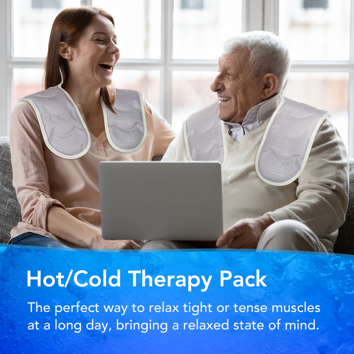 Cold And Hot Compress Shoulder Pad Gel Shoulder Cooling Ice Pack Heating Shawl