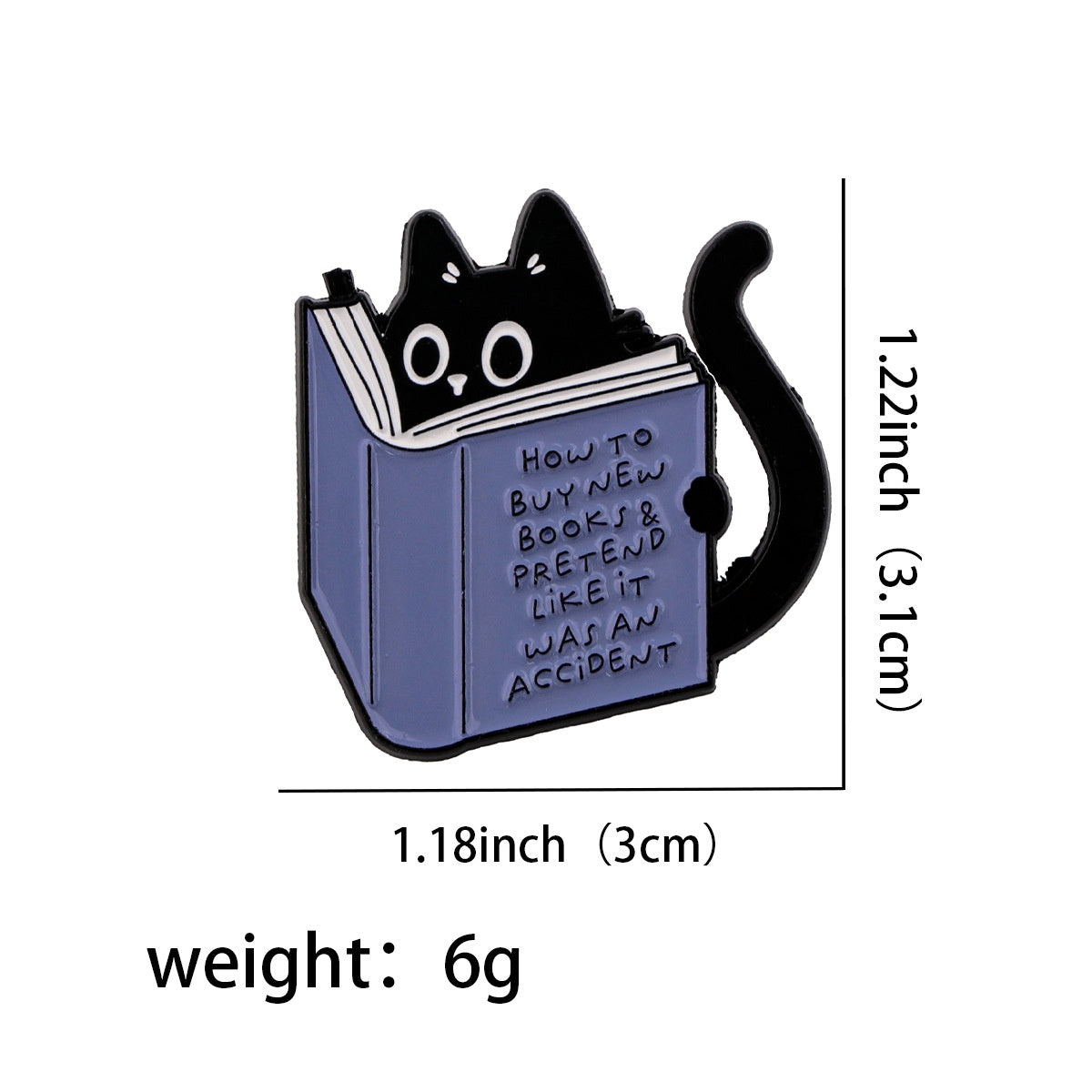 Cat Mi Quotes Brooch Badge For Clothing And Backpacks Stylish Accessories
