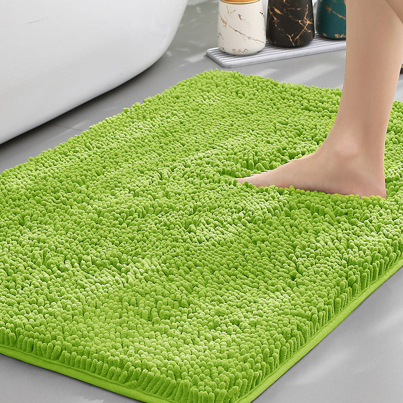 Bathroom Floor Mat, Bath Entrance Water-absorbent Carpet, Chenille Anti-slip Foot Pad