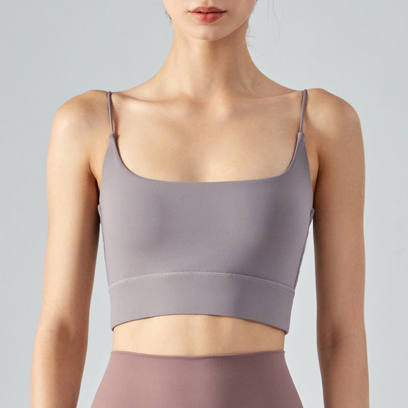 Thin Shoulder Beauty Back Exercise Vest With Chest Pad Female Yoga European And American Style Sling Workout Underwear