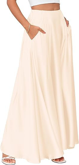 New Elegant Solid-color Pocket Dress For Women