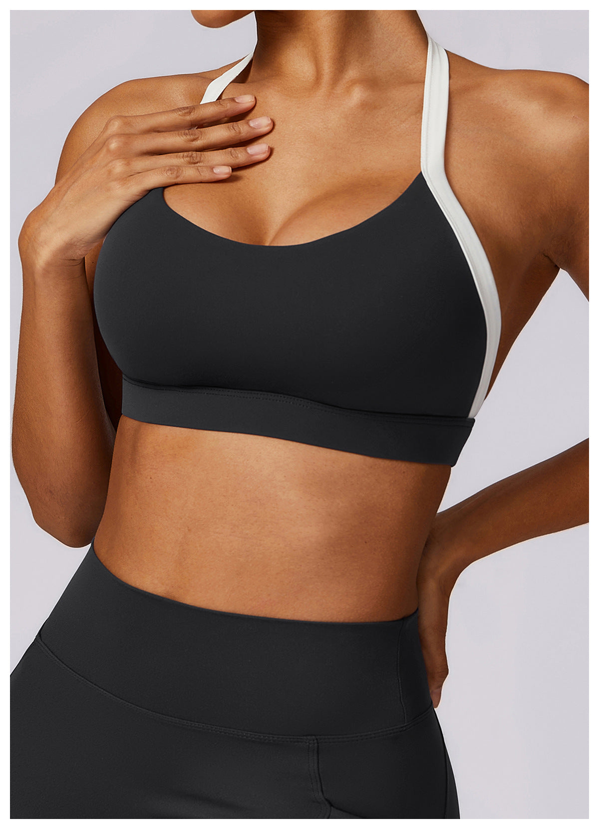Halter Shockproof Beauty Back Yoga Bra