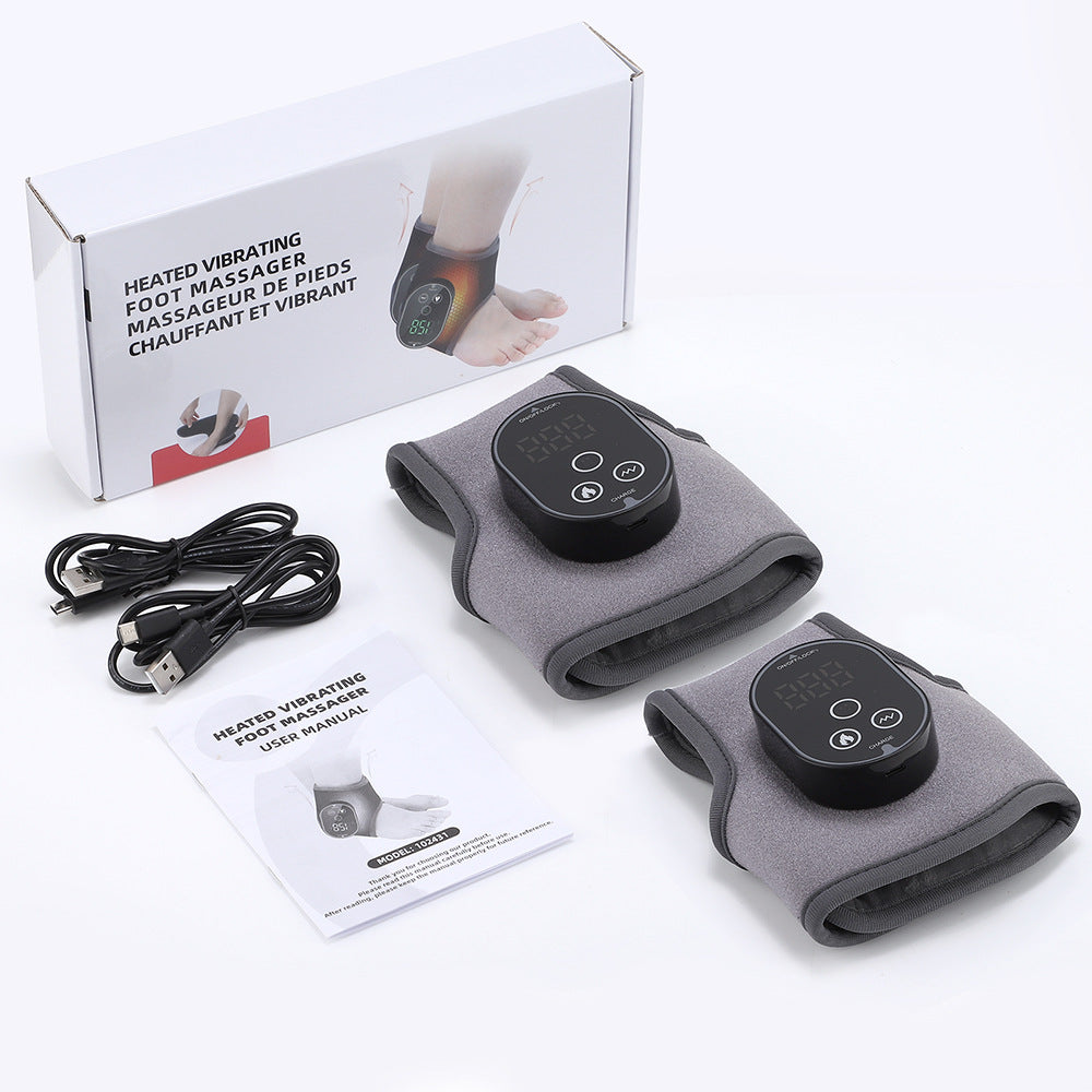 Heated, Rechargeable Ankle Brace With Massage Function For Ankle Joint Care