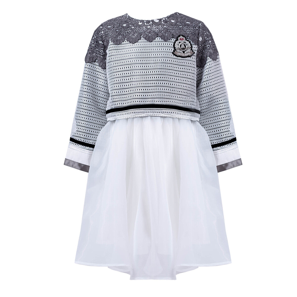 Girls Fashion Loose Fit Top & Dress Set Two-Piece Outfit - Spring