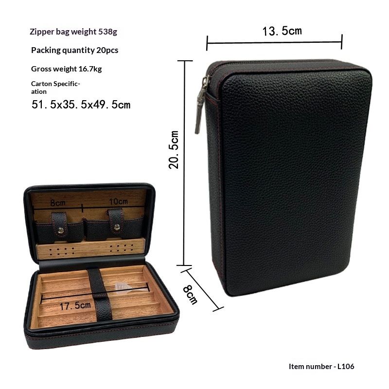 Leather Storage Bag Goya Cigar Set