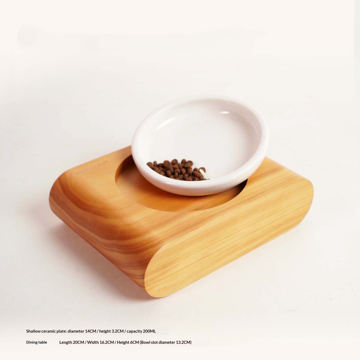 Tip-Proof Raised Pet Bowl With Neck Support