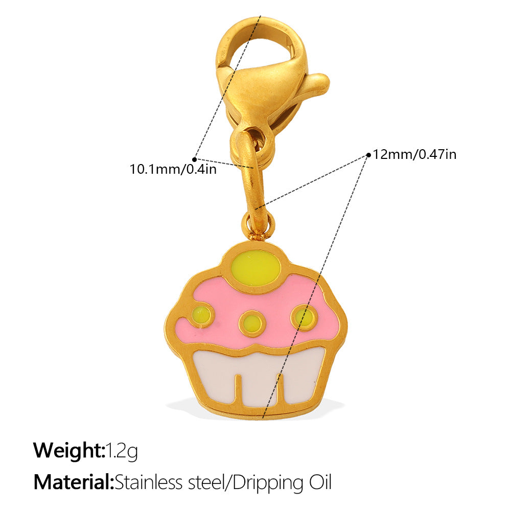 Cute And Sweet Style Pizza Candy Food Series Lobster-shaped Pendant For DIY Bracelet Or Necklace, Exquisite Accessories