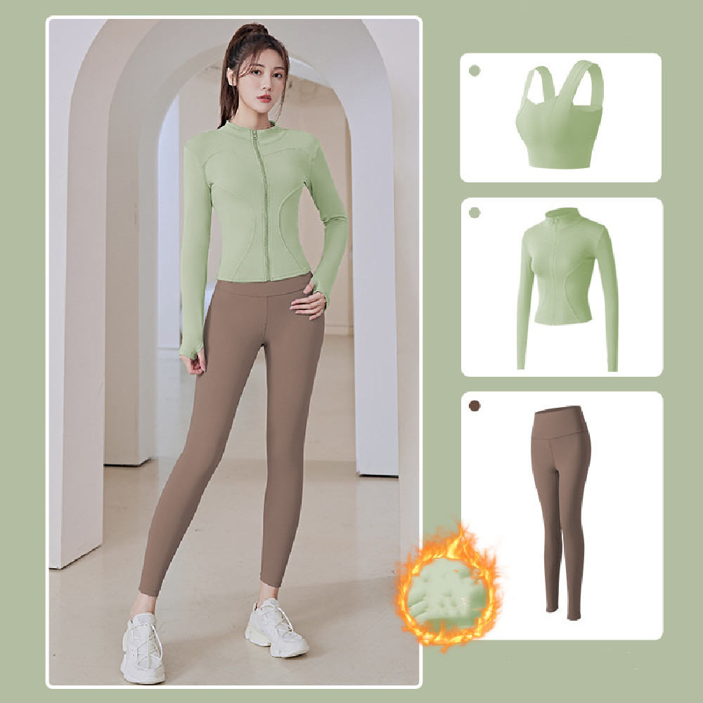 Women's Fashionable Sports Plush Yoga Suit