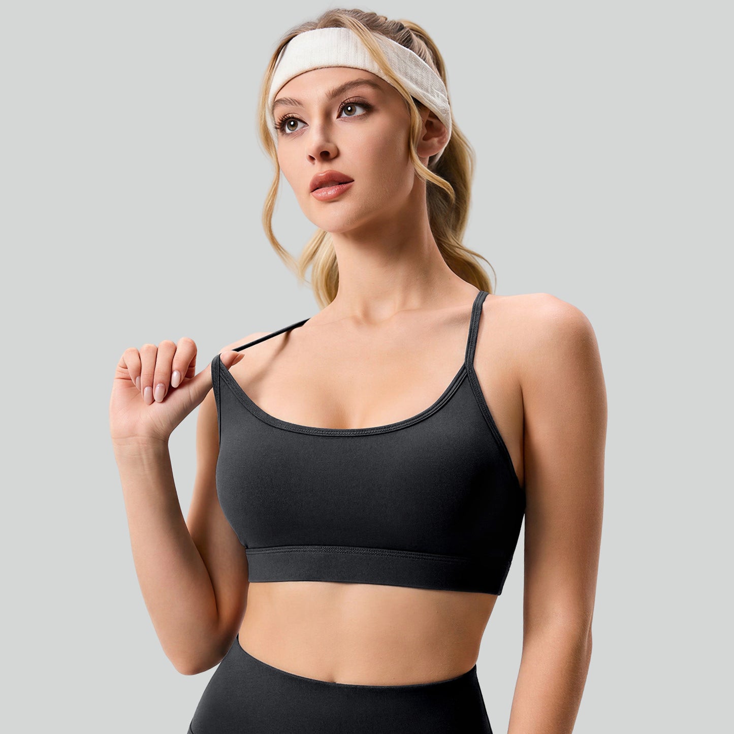 Summer Linear Sports Outfit, Anti-Chafing Activewear For Outdoor Running, Fitness & Yoga
