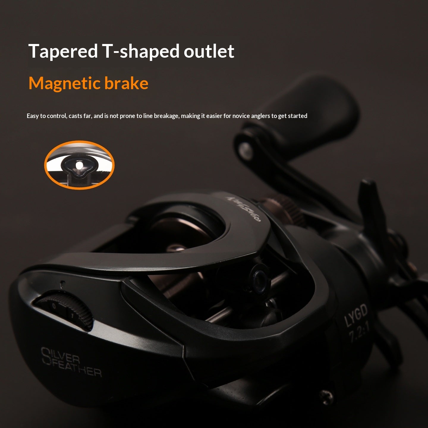 Ultra-light Carbon-fiber Main Body Long-cast Baitcasting Reel