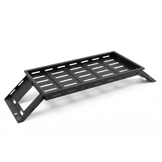 Black Rear Trunk Cargo Rack Basket Tray For 2007-2026 Jeep Wrangler JK JL Unlimited 4-Door (Exclude Sky One-Touch Power Top) Hardtop Heavy Duty Steel Interior Storage
