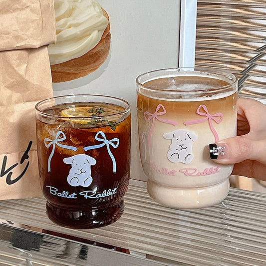 Korean Ins Wind High Temperature Resistant High Borosilicate Glass Cup