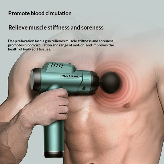 Rechargeable Fascia Gun For Home Use, Intelligent Muscle Relaxation Massager