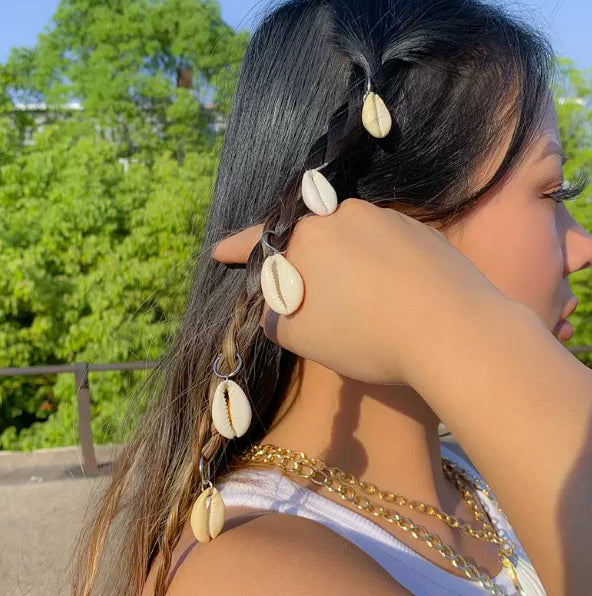 Bohemian Ethnic-style Braided Hair Shell Hair Clip
