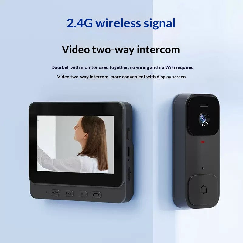 X7 Smart Video Doorbell For Home With Display Wireless Intercom