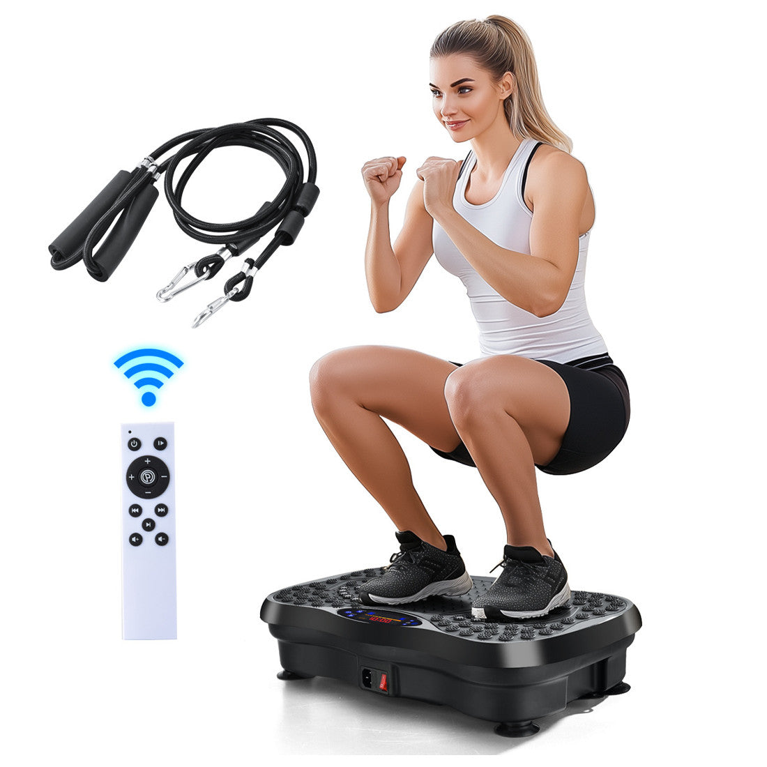 Vibration Plate Exercise Machine Home Workout Equipment Body Shaper Massager UK